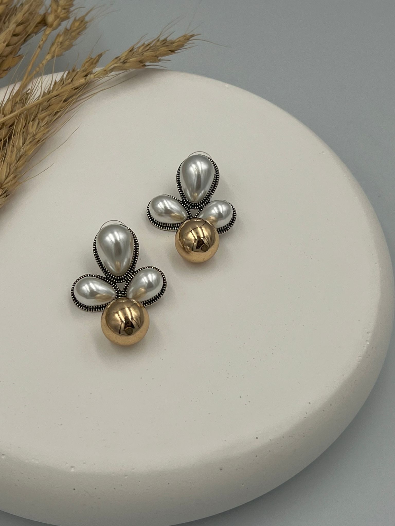 Özel seri zirkon taş inci küpe